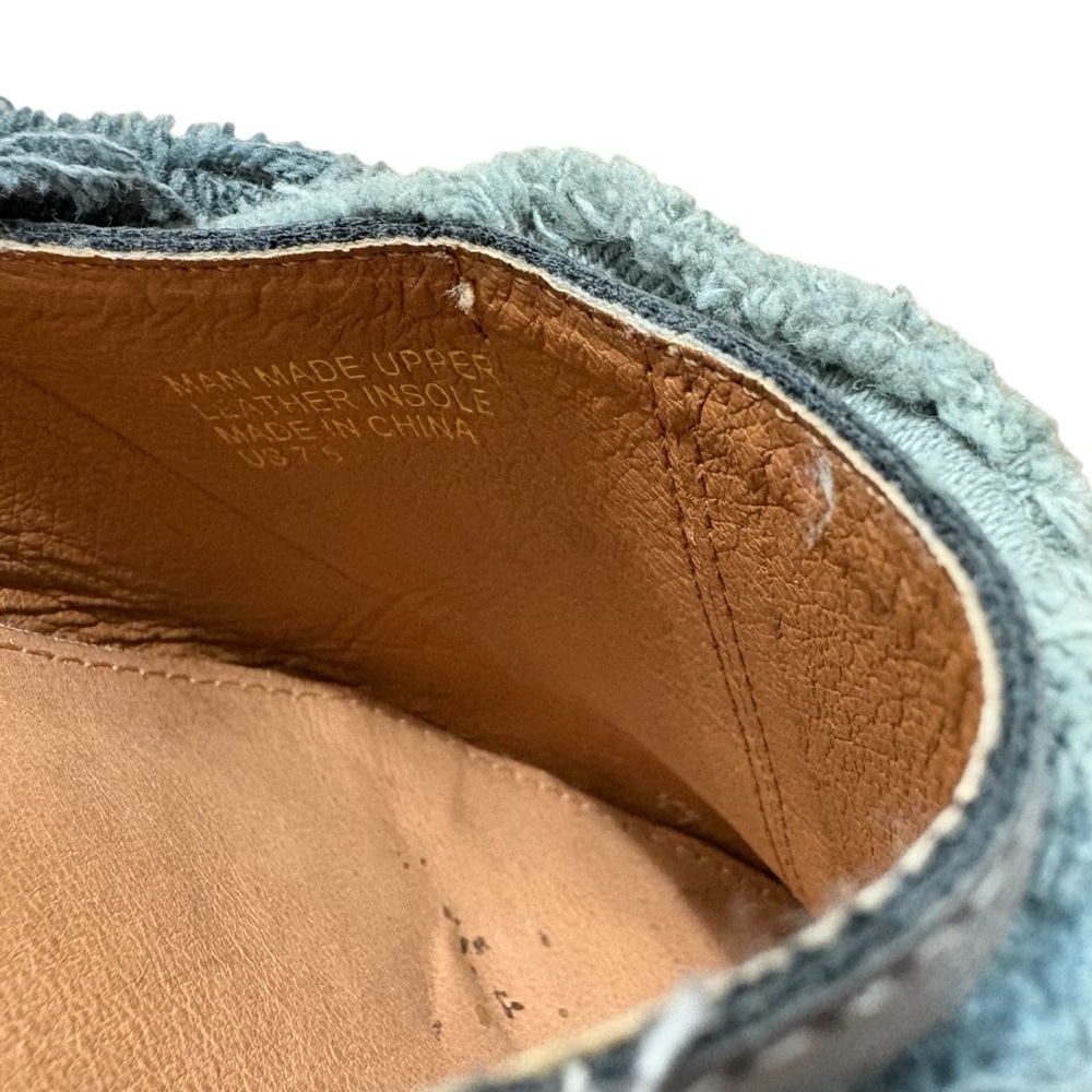 MI.IM Tillie Fabric Wrapped Leather Mules in Blue/Gray Size 7.5 — SO BEAUTIFUL! - Picture 8 of 9